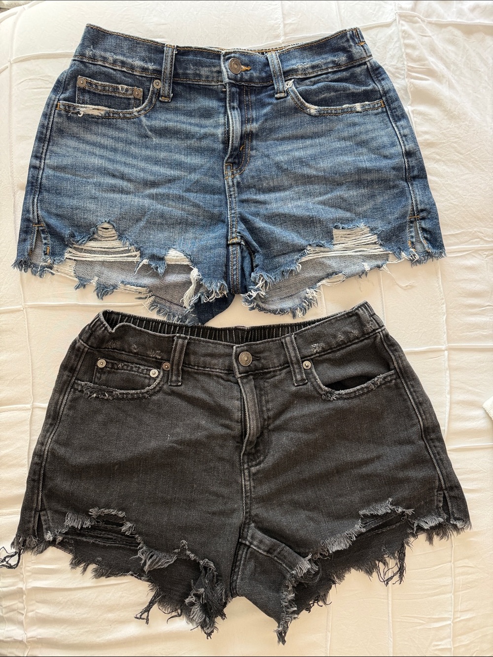 Aerie- 2 pairs Jean shorts-Size XS- $24 both